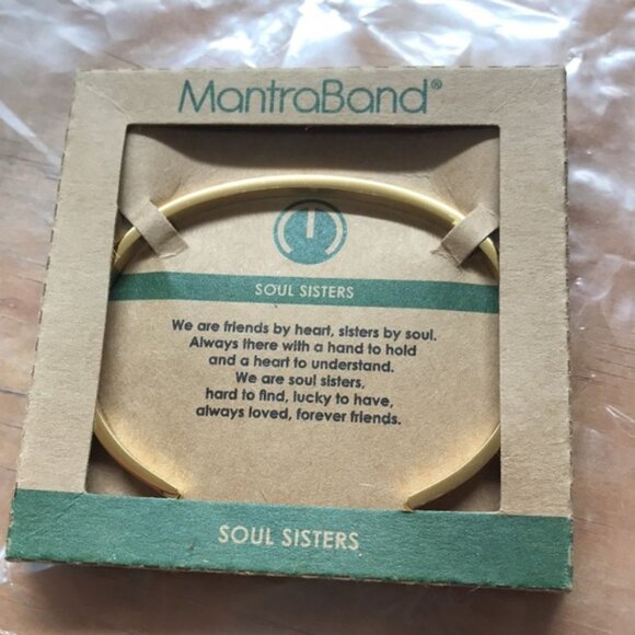 Women's MantraBand 'Soul Sister' Cuff - Gold - Picture 4 of 5